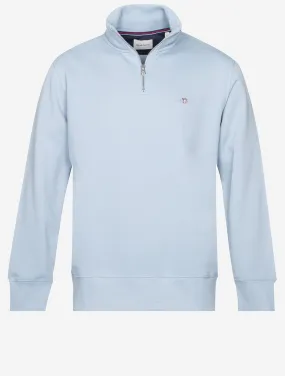 Regular Fit Shield Half Zip Sweat Dove Blue