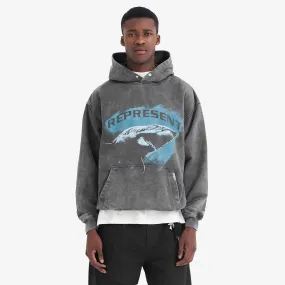 Represent | SHARK HOODIE  { VINTAGE GREY