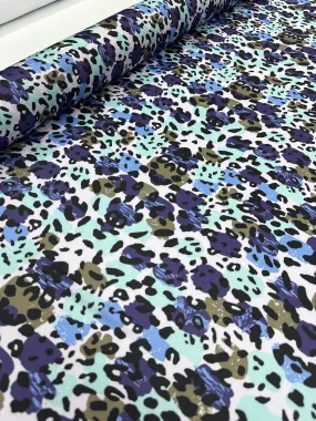 Satin Prints  - Leo Deep Blue