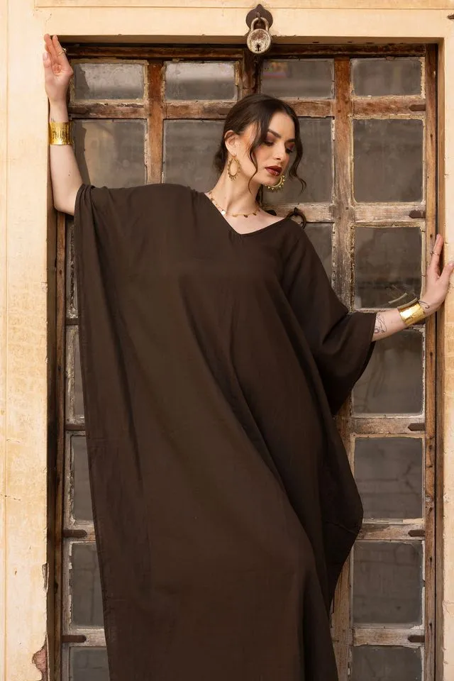 Tabitha Maxi Kaftan - Brown