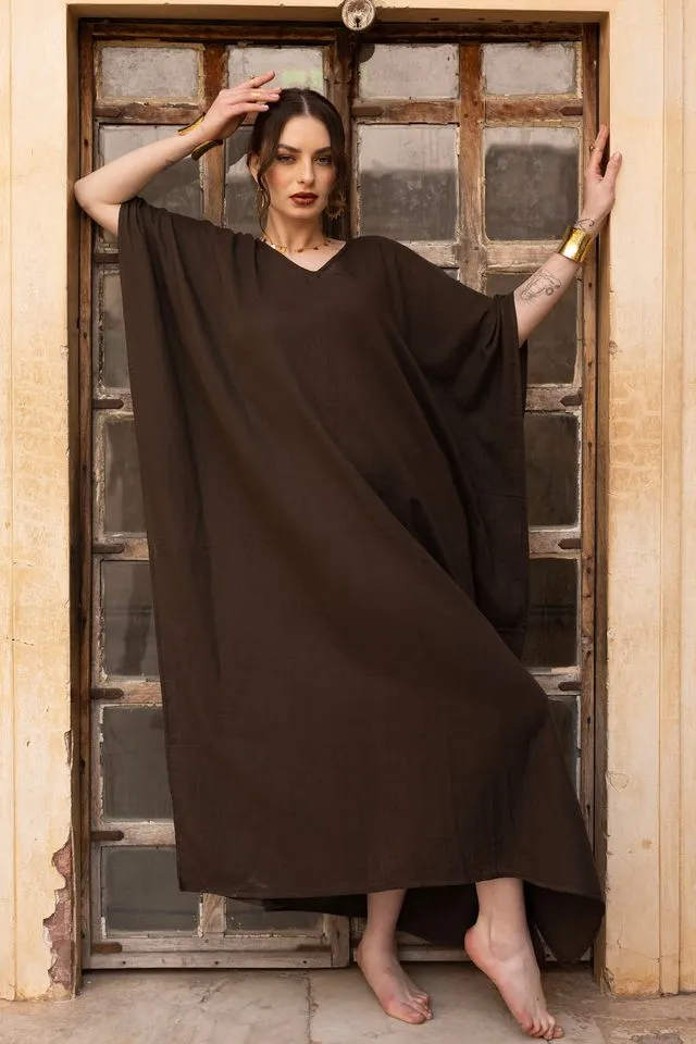 Tabitha Maxi Kaftan - Brown