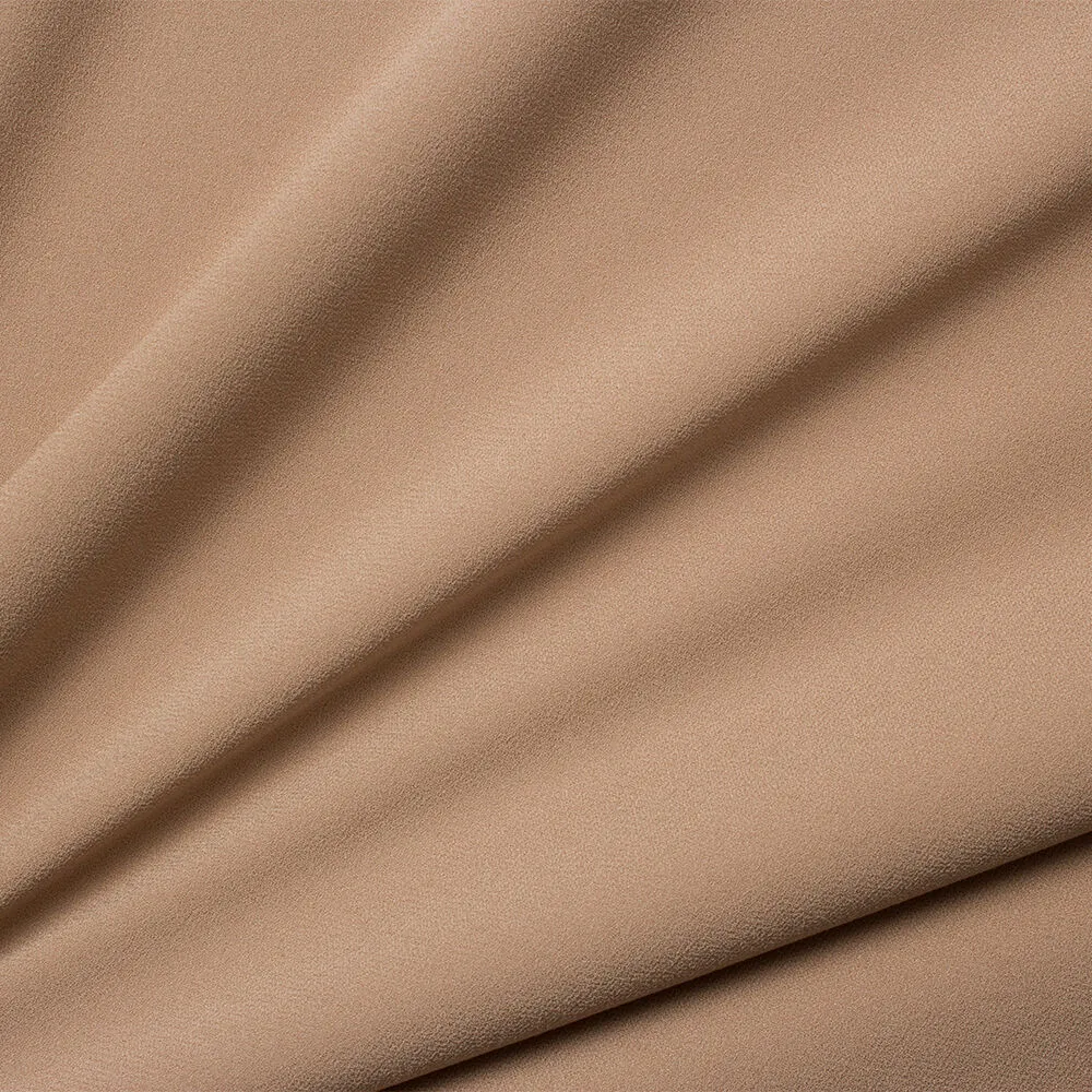 Taupe Satin Backed Crêpe