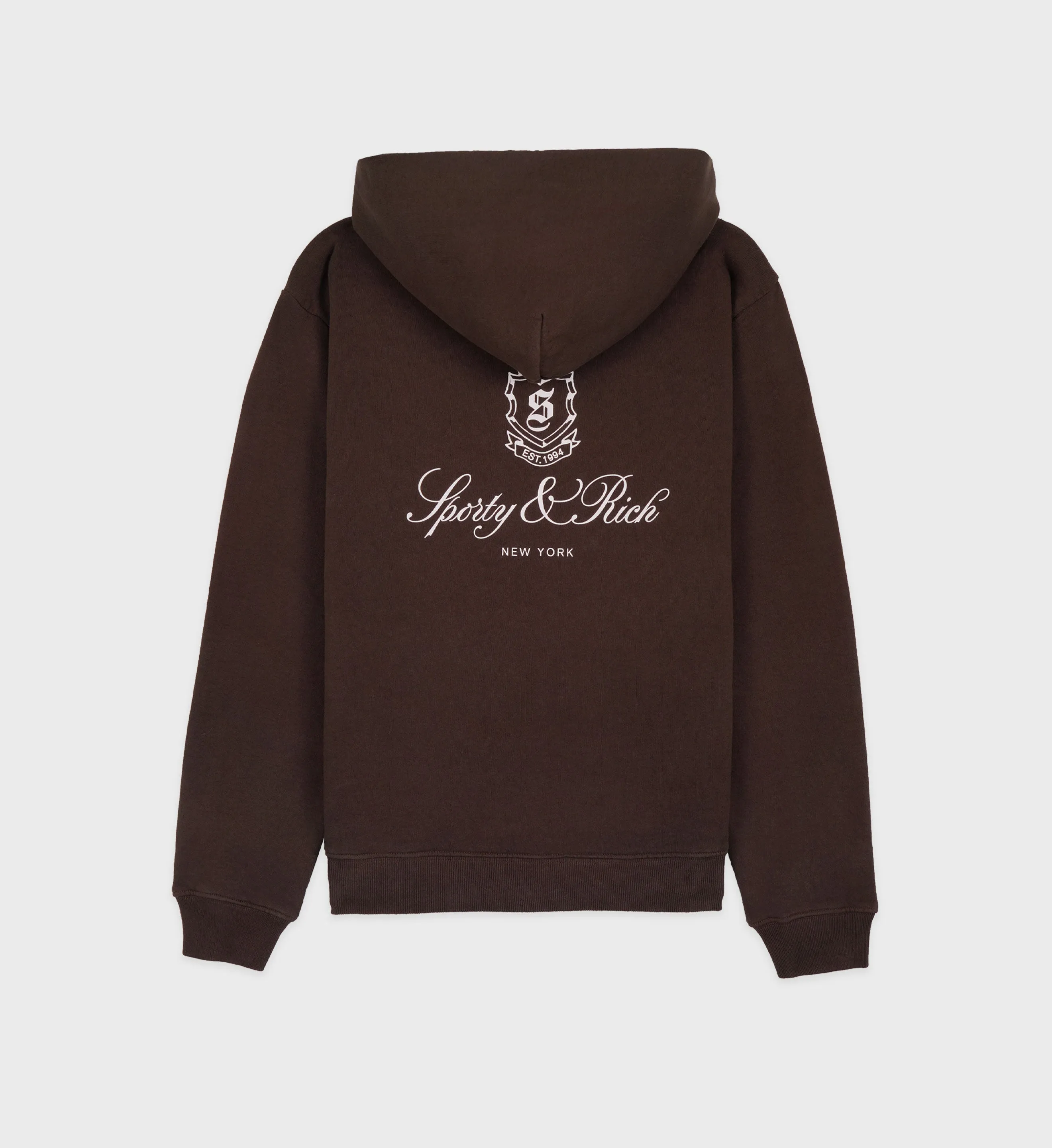 Vendome Hoodie - Chocolate/White