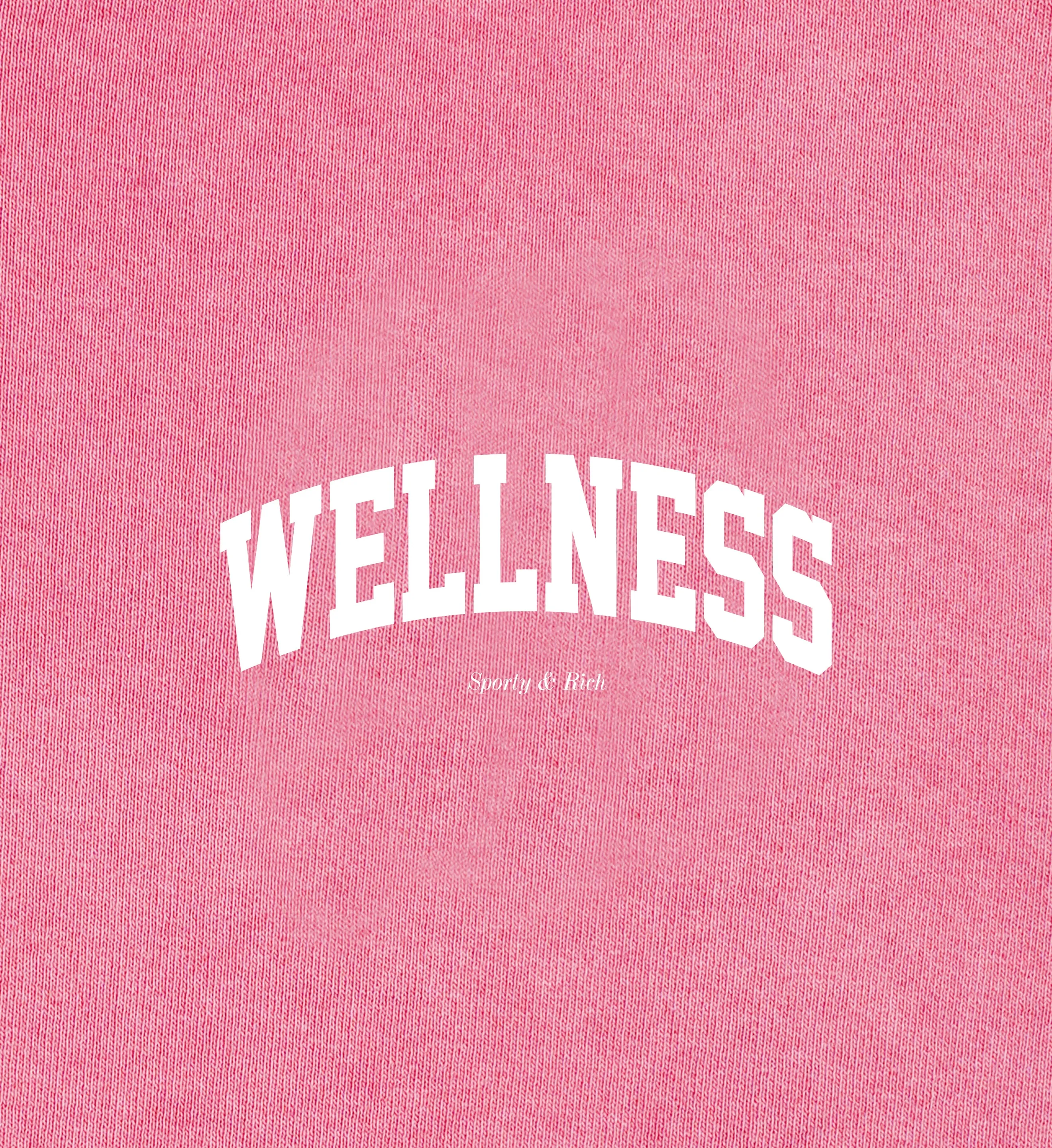 Wellness Ivy Cropped Hoodie - Candy/White