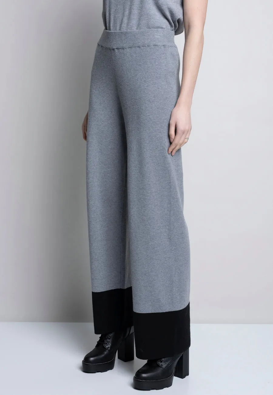 Wide-Leg Knitted Pants