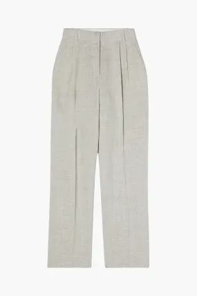 WIDE LEG PLEATED TROUSERS