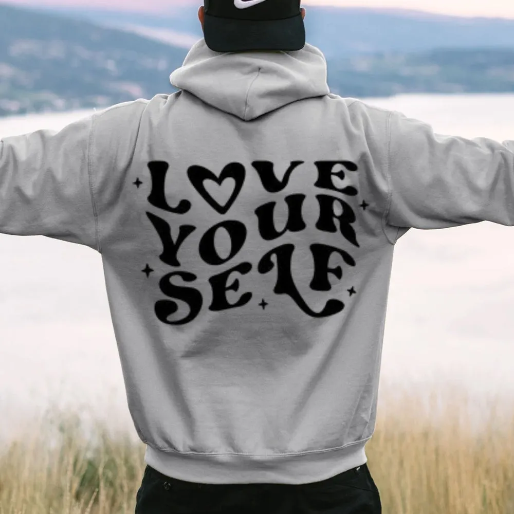 Women LOVE YOURSELF Graphic Hoodies