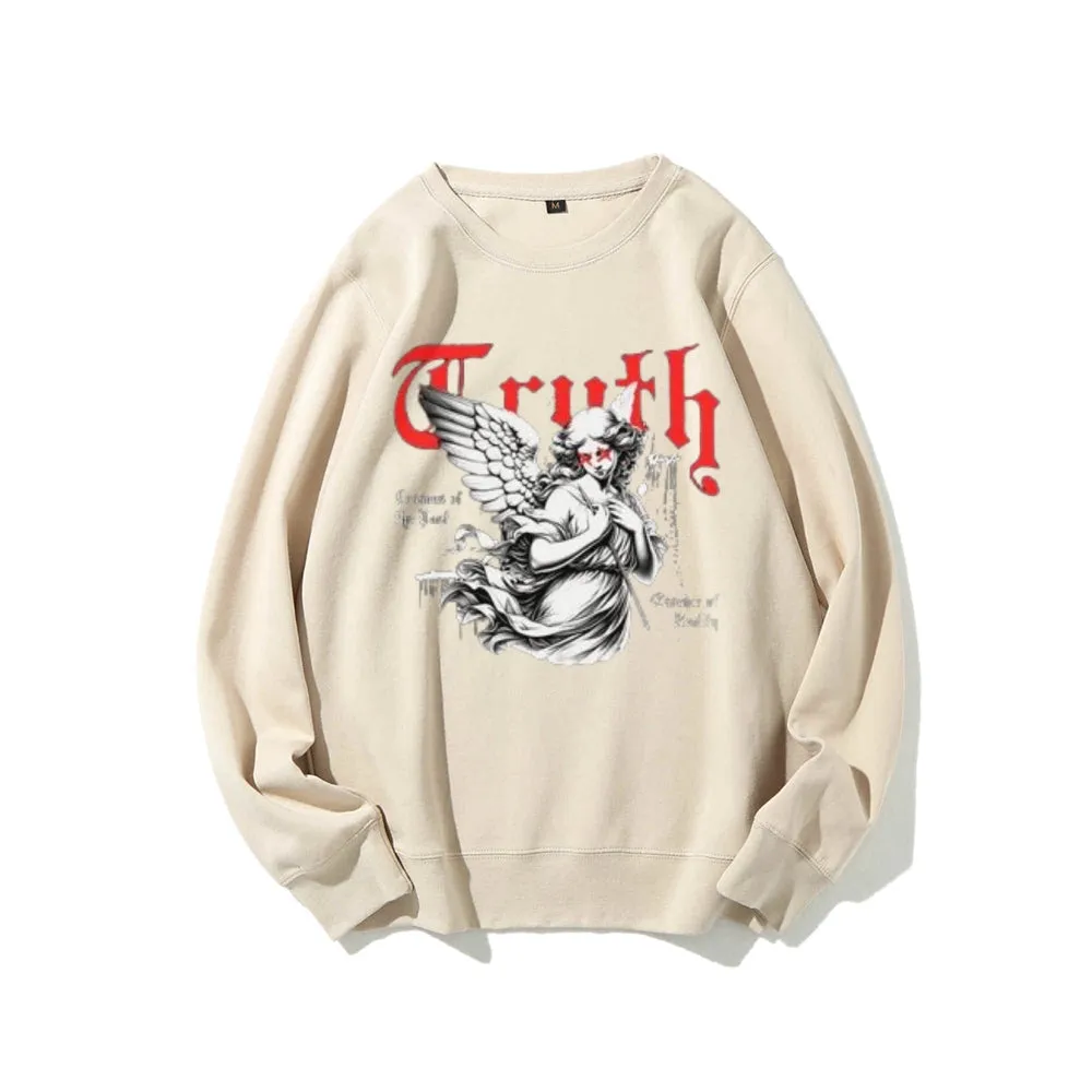 Women Vintage Truth Graphic Sweatshirts