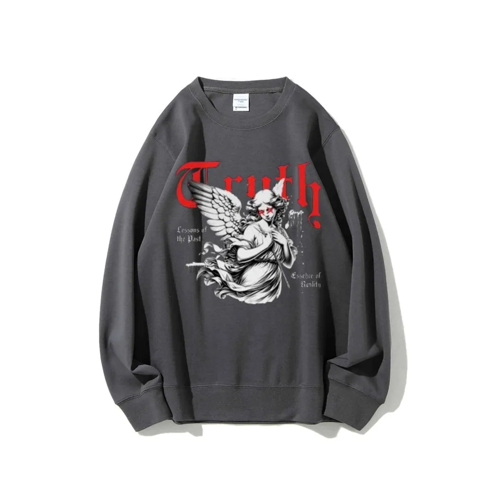 Women Vintage Truth Graphic Sweatshirts