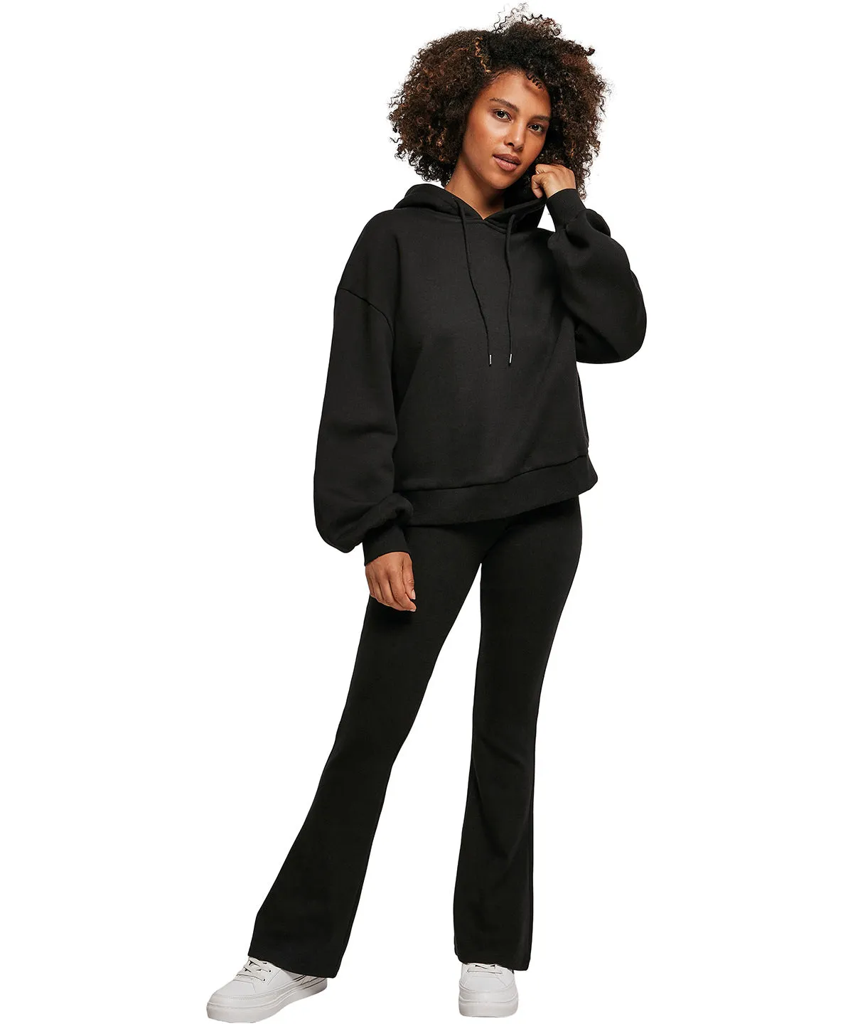 Womens organic oversized hoodie | Black